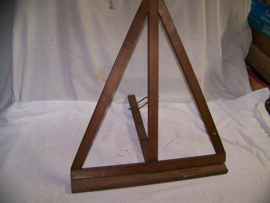 Vintage Wood Painting Easel 3 Positions adjustable, 18