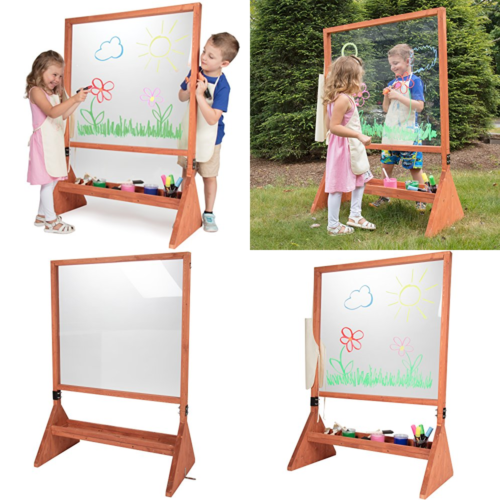 Double Sided Indoor/Outdoor Plexiglass Art Easel 21 X 36 51 In Easy To Clean Kid