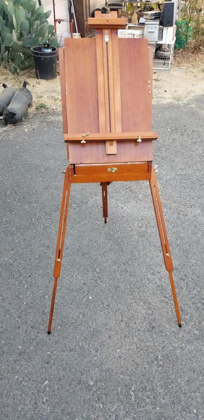 Hardwood Folding Artists Easel Set Tripod