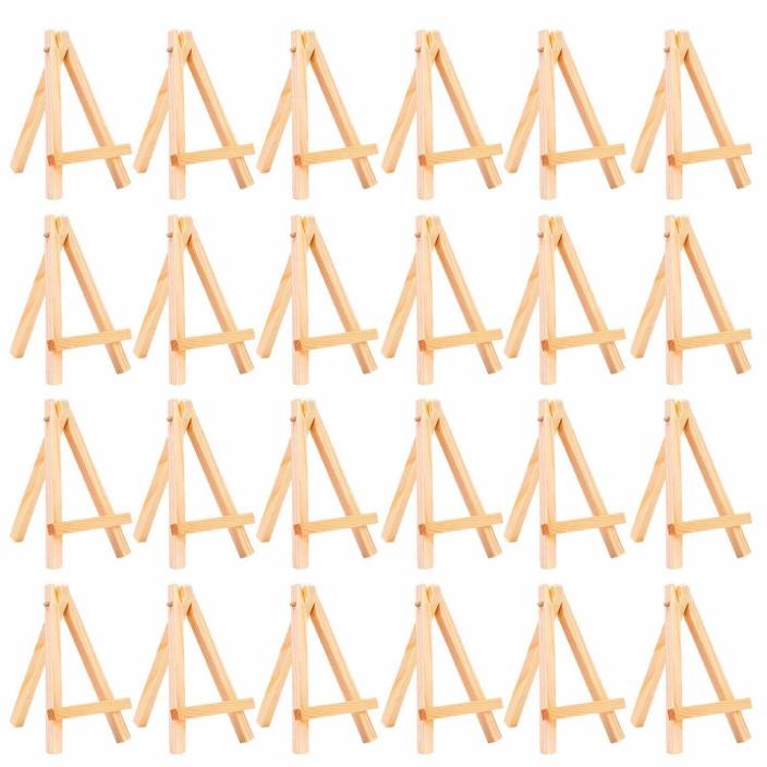 24 Pack Mini Wood Tabletop Stand Display Easels 5