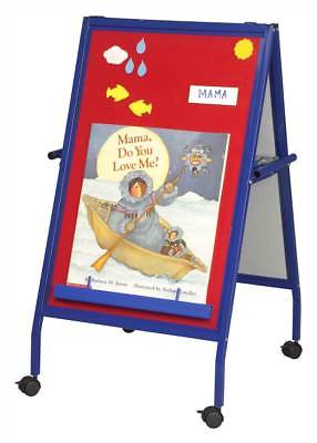 Magnetic Flannel Easel on Wheels [ID 51828]