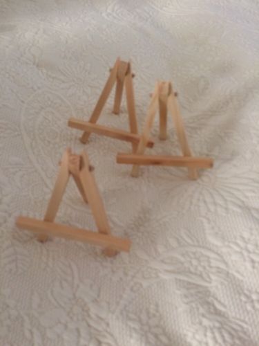 Art Easels Wood Display 4-5”  Art Easels Natural Wood Great Display Party