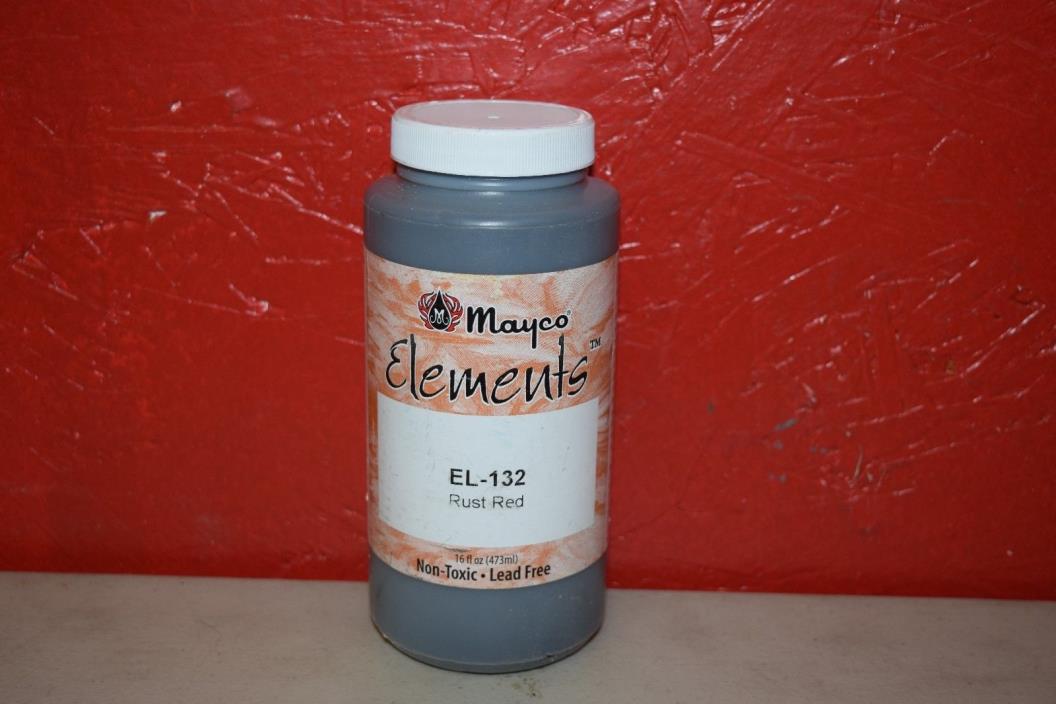 Mayco Elements Glaze Rust Red EL-132