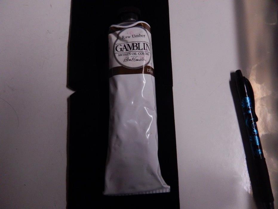 gamblin 150 ml Oil Paint  Raw Umber unused