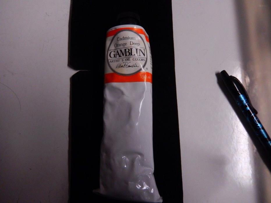 gamblin 150 ml Oil Paint  Cadmium Orange Deep