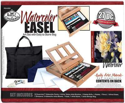 Easel Art Set W/Easy To Store Bag Watercolor 090672058027