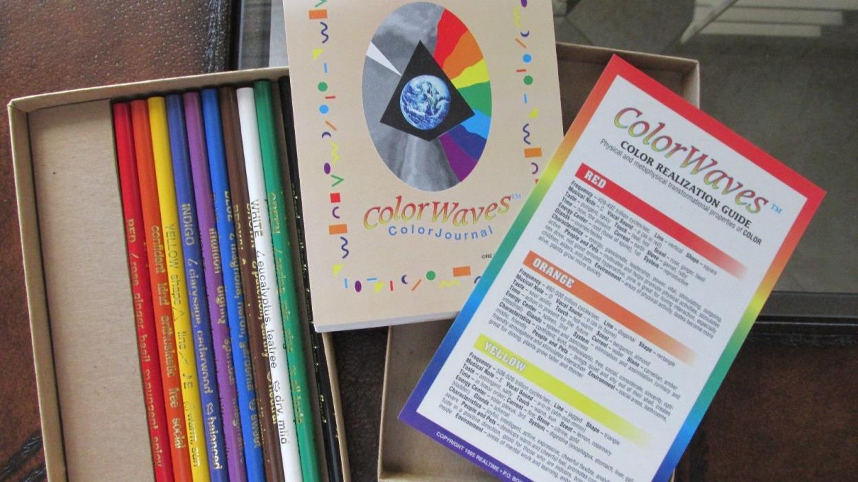 Adult Calming Tool Ten Coloring Pencils, ColorJournal, Color Realization Guide