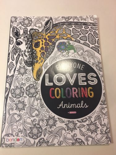 Adult Coloring Books Animals, Flowers And Tales