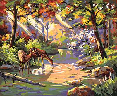 Plaid Do Ray Me Creek Paint By Number Kit