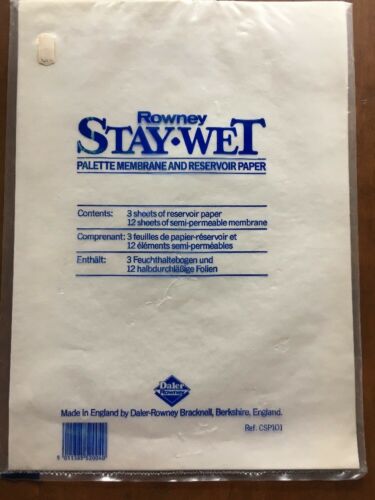 Daler Rowney Stay Wet Palette Membrane Reservoir Paper Ref: CSP101