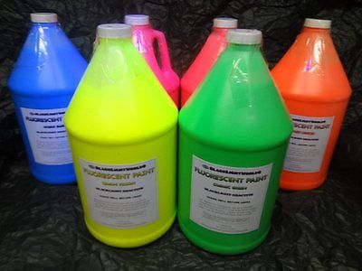 Fluorescent Black Light Paint 1 Gallon (YELLOW)