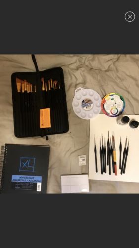 Giant Lot Of Art Watercolor Supplies