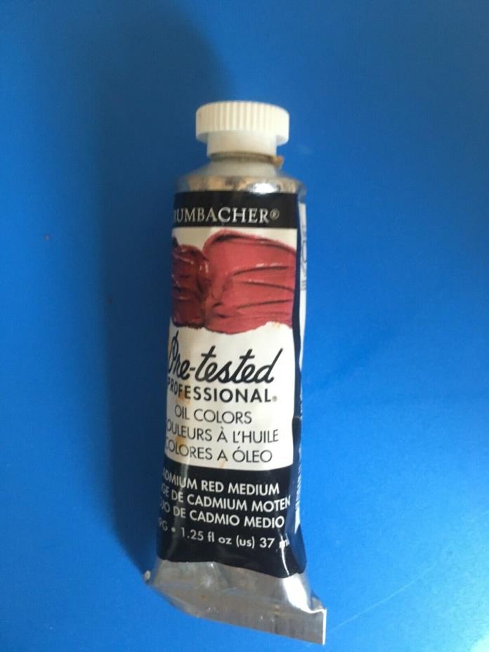 Grumbacher Pretested Cadmium red medium Artists oil Paint NEW