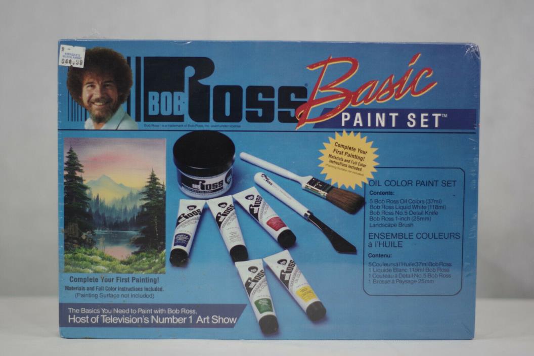 NEW - Bob Ross Basic Paint Set - Unopened Vintage Oil Color Paints Supplies