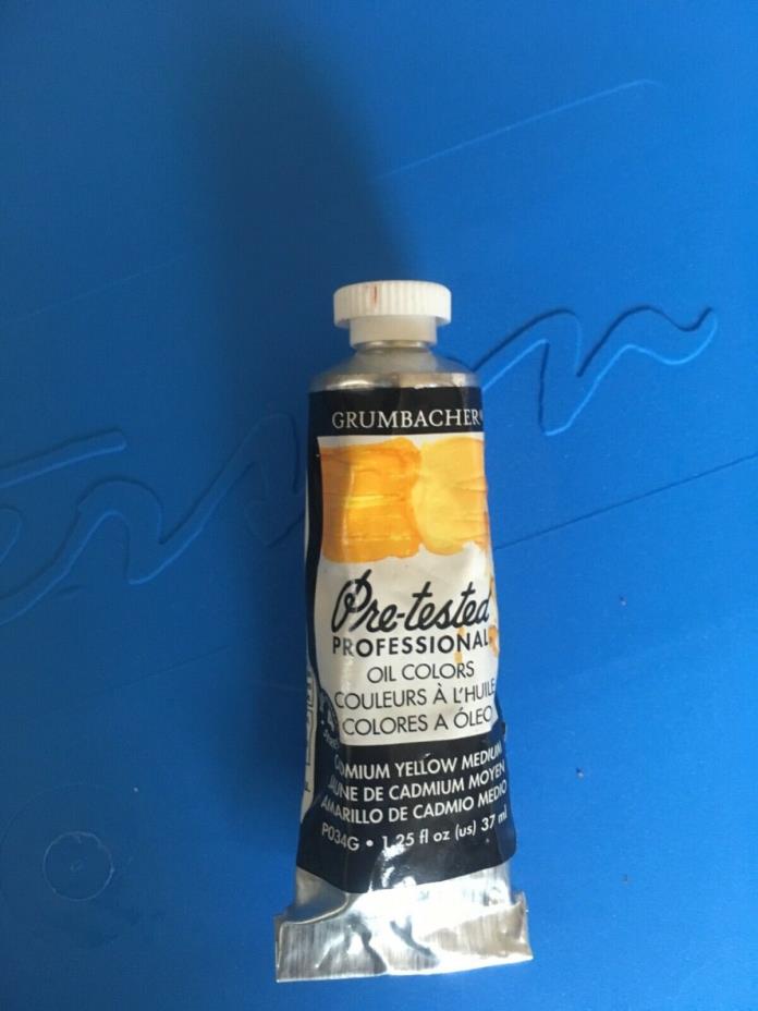 Grumbacher Pretested Cadmium Yellow Medium Artists oil paint