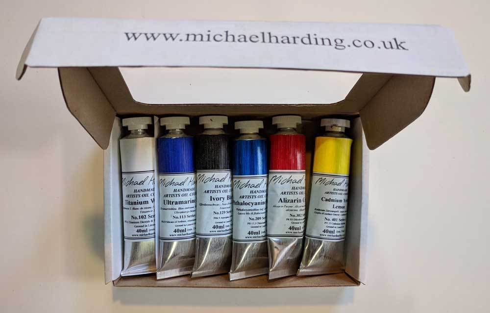 Michael Harding 6-color oil paint set