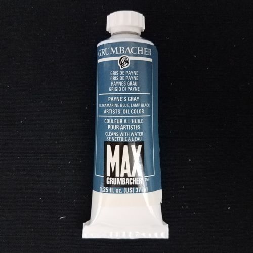 Grumbacher Max Artists Oil Color Paint M156 PAYNE'S GRAY 1.25 oz / 37 ml