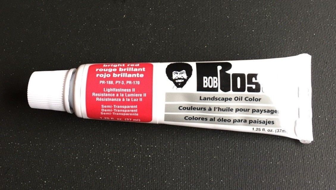 Bob Ross 37 ml / 1.25 oz  Bright Red Oil Paint - Same Day Ship Mon - Sat