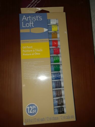 Artists Loft 12 Color Tubes Artist Oil Paint Set Painting Pigment 0.4fl. oz 12ml