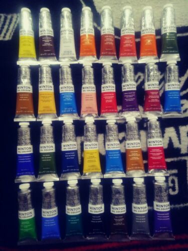 NEW WINSOR NEWTON WINTON OIL COLORS huge lot of  30 X 37ml tubes