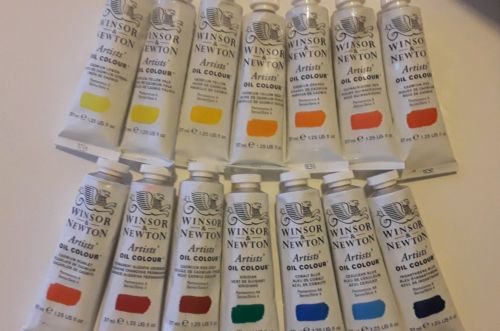 (14) WINSOR & NEWTON Artists Oil Colours -Series 4- Mixed LOT of 37ml Tubes @
