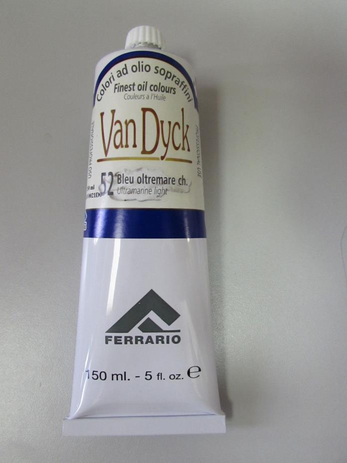 Ferrario VAN DYCK Finest oil color Ultramarine Blue Light #52--150ML-TOP QUALITY
