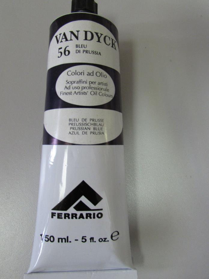 Ferrario VAN DYCK Finest oil colour Prussian Blue #56  -150ML-TOP QUALITY