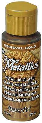 Dazzling Metallic Glaze Acrylic Paint 2oz Medieval Gold 766218035776