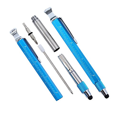 Shulaner 7 in 1 Tech Tool Ballpiont Pen with Ruler, Bottle Opener, Phone Stand,