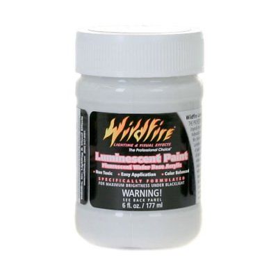 Wildfire Optical White Visible Black Light Paint, 6 Ounce Bottle