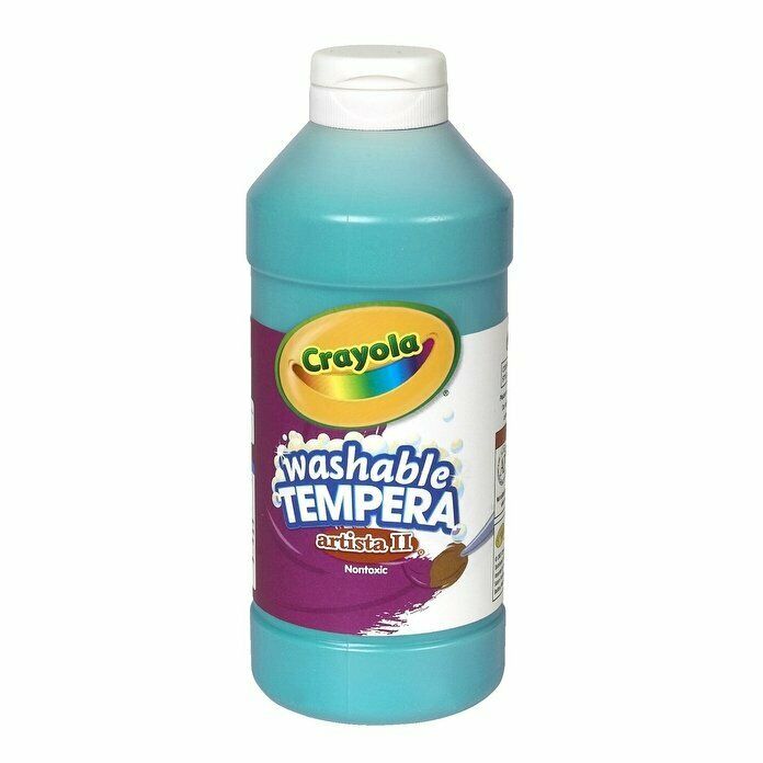 Crayola Artista II Washable Tempera Paint, Pint, Turquoise