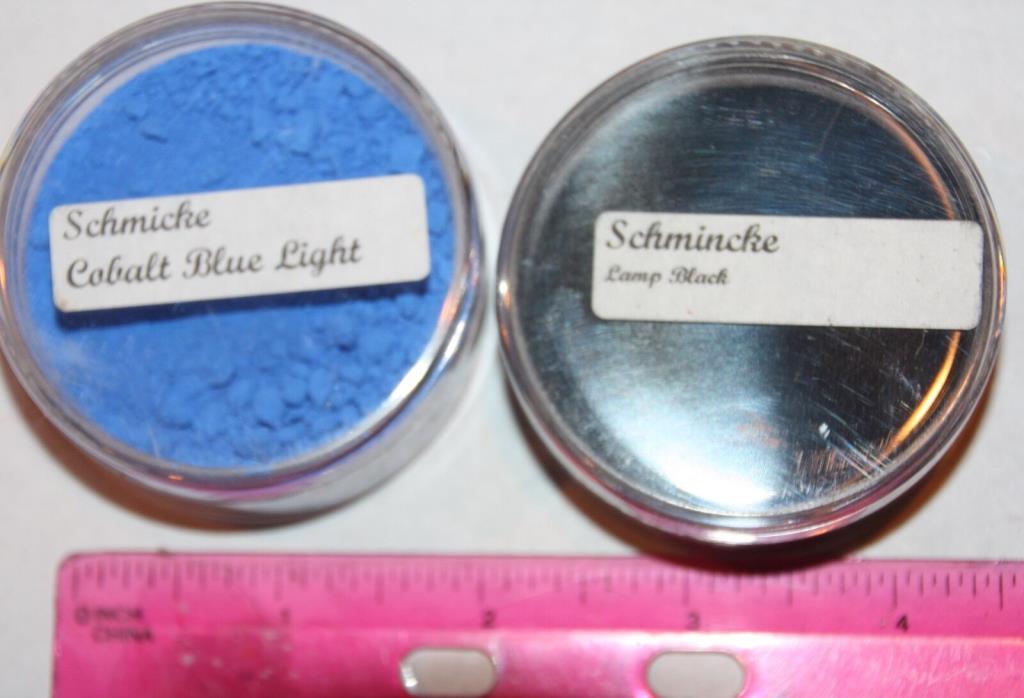 SCHMINCKE Pigments-Cobalt Blue Light & Lamp Black