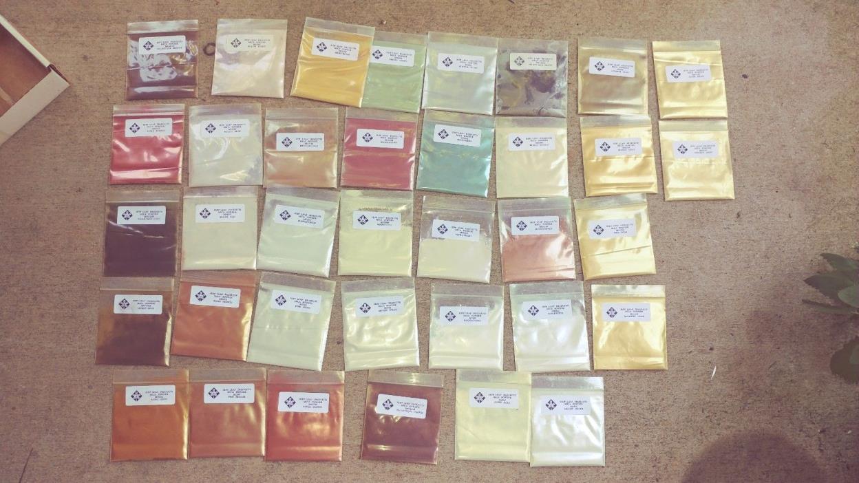 Sepp Leaf Mica Powder Sampler 36 Colors For Art Crafts and Faux Paint Projects