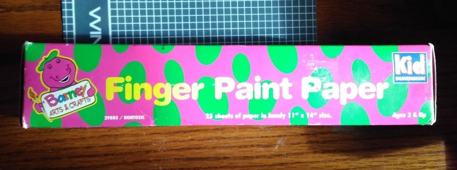 Barney Finger Paint Paper NIP  25 Sheet; each is 11” x 17”  Barney Arts & Crafts