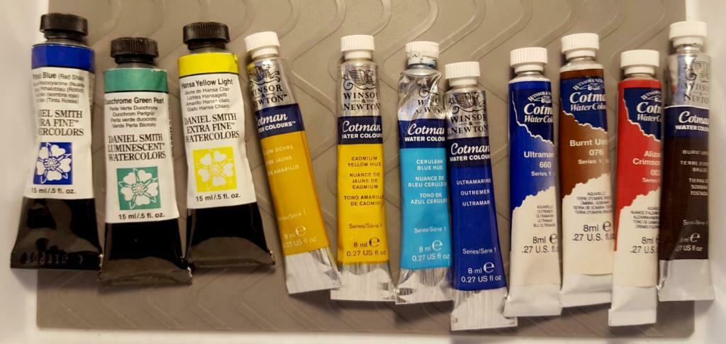 Daniel Smith & Winsor and Newton Watercolor Paint Lot 11 Tubes Mixed