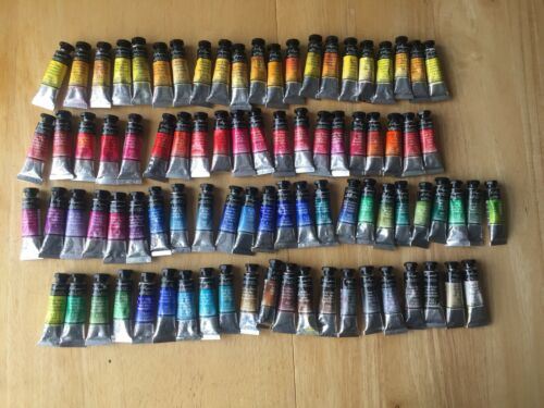 Lot Of 86 Sennelier French Artists Watercolour 10ml Tubes NO DUPLICATES
