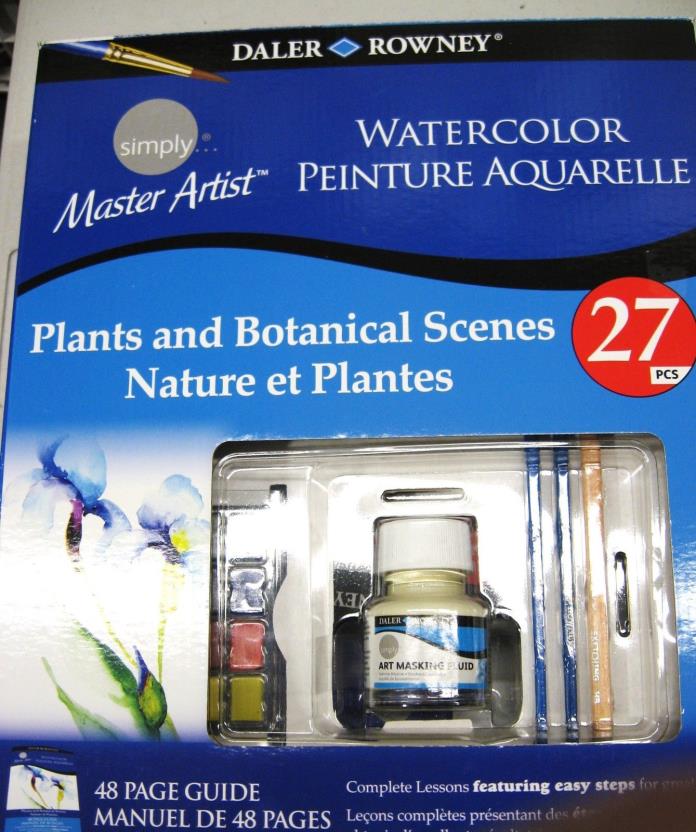 Daler Rowney Water Color Plants and Botanical Scenes Painting Art