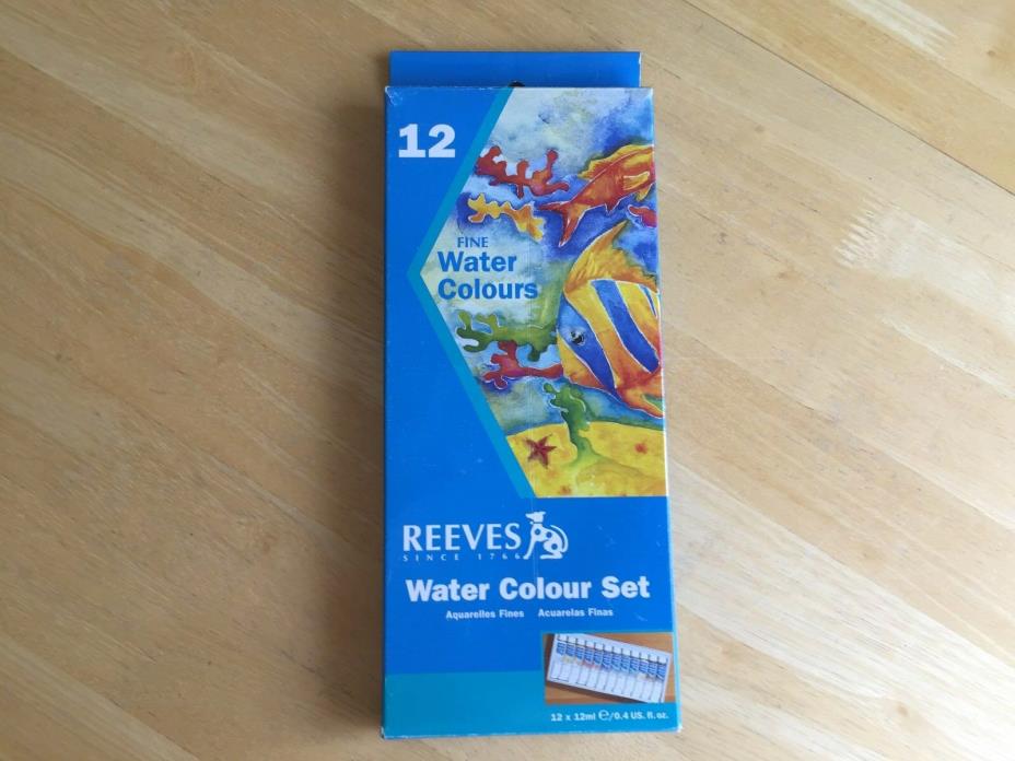 Reeves Fine Water Colours Set  - 12 Colors - Looks Unused