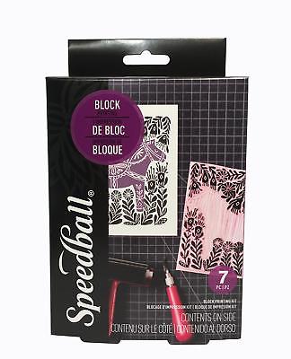 Speedball Super Value Block Printing Starter Kit – Includes Ink, Brayer, Lino