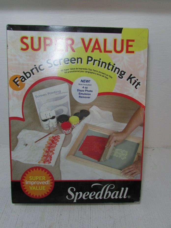 FABRIC Screen Printing Kit Super Value SPEEDBALL NEW SEALED BOTTLES . i