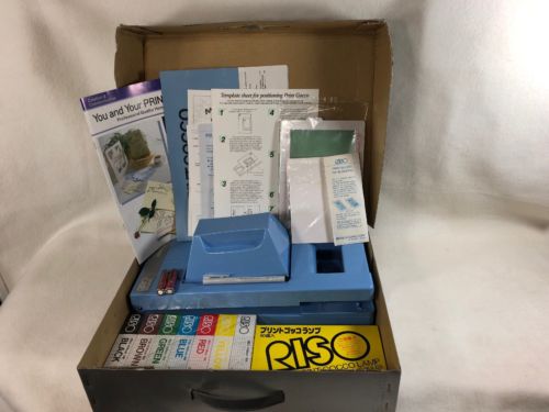 VINTAGE Riso Print Gocco B6 High Mesh Multi-Color Home Screen Printing Kit