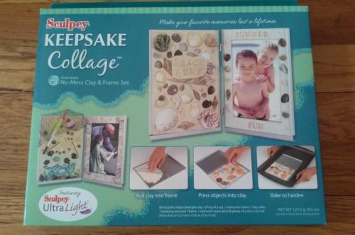 NEW Sculpey Keepsake Collage in SEALED BOX Clay & picture frame