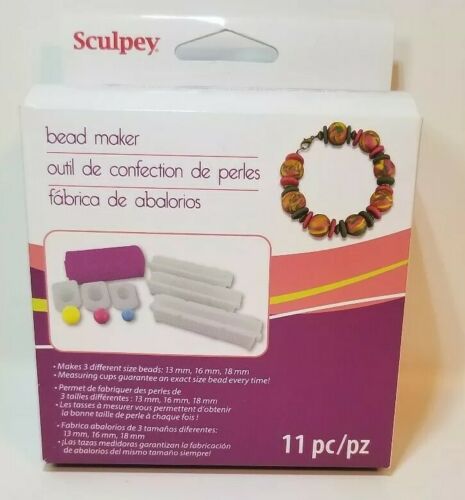 Sculpey Bead Maker Kit Tool for Perfect Round Uniform Beads 3 Sizes Polymer Clay