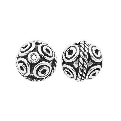 Silver Overlay Bali Bead BSF-371