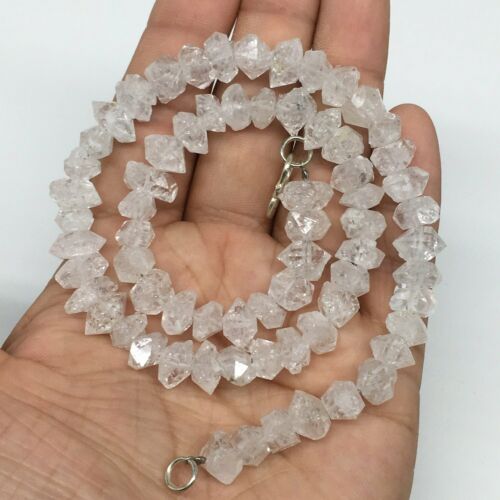 9-12mm, 68 Bds, 41.7g, Natural Terminated Diamond Quartz Strand 16