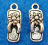 10Pcs. Tibetan Silver Flip Flop SHOE Charms Pendants Earring Drops PR25