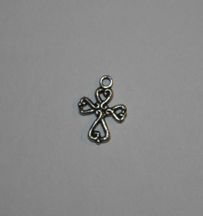 (6) SILVER CROSS CHARMS