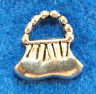 50Pcs. WHOLESALE Tibetan Silver 3D PURSE Handbag Charms Earring Drops Q0105