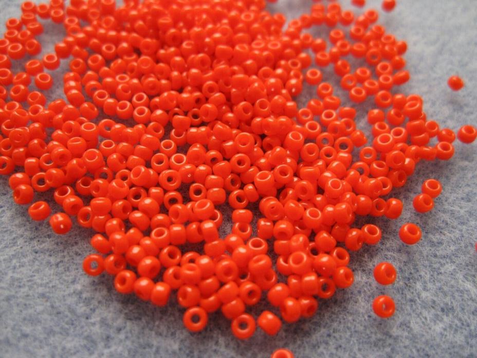 Toho Seed Beads 11/0 10g bag 50 Orange Opaque