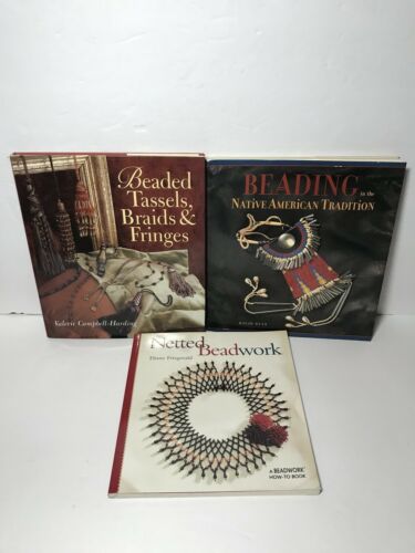 Netted Beadwork Native American Beading Tassels Fringes Instruction Book Lot
